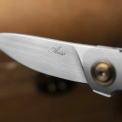 Anso Of Denmark Isola Micarta Inlay -Deals Knife Lounge Store Isola Inlay 5