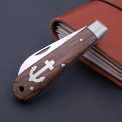 Otter Anchor Knife Smoked Oak, Small