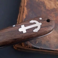 Otter Anchor Knife Smoked Oak, Small -Deals Knife Lounge Store ankermessereicheanker